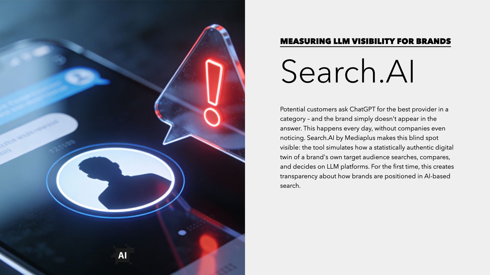 Mediaplus Search.AI product page